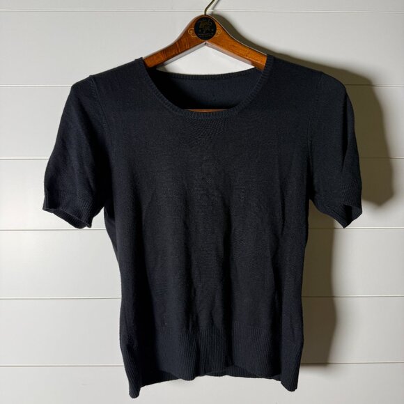 Gerard Darel Sweater Black Twin Set Tank & Button Cardigan Size T3 - Picture 10 of 13